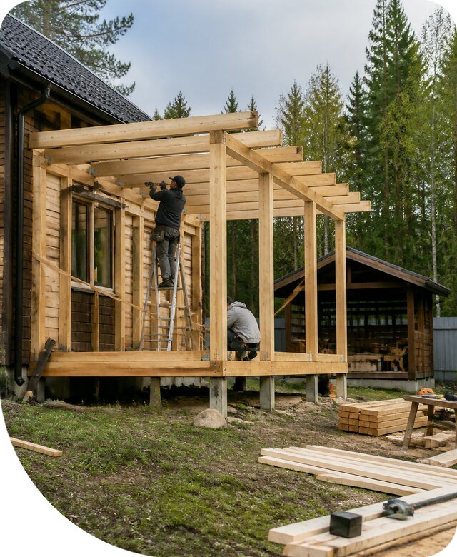 Строительство пристроек и построек на участке в Бузулуке